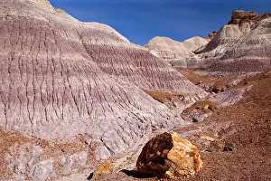 Clay: 80187357 Blue Mesa Badlands - colourful eroded clay