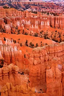 Spires: 80187384 Bryce Canyon - view onto sandstone spires