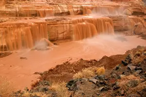 Raging: 80187631 Grand Falls - raging muddy falls of the