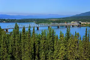 Spanning: 80187853 Nitsulin Bay Bridge - bridge spanning Teslin