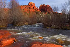Cathedral: 80187939 Cathedral Rock - view of the west face