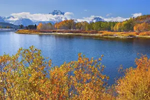 Oxbow: 80188059 Snake River Oxbow - mountain landscape