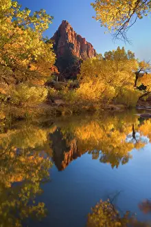 Watchman: 80188145 The Watchman - red cliffs of mountain called