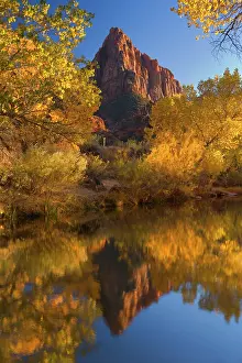 Watchman: 80188146 The Watchman - red cliffs of mountain called