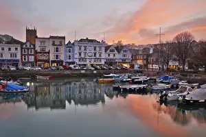 Quay: 80188682 Dartmouth Quay - at sunset Devon, UK David