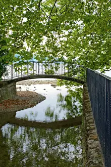 Footbridge: 80190164 Footbridge - with ornate ironmongery in
