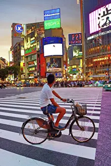 Pedestrian: 80191420 Sunset at the pedestrian crossing at the