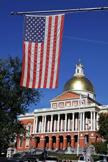 Dome: 80191542 Massachusetts State House with gold dome