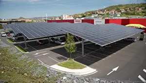Supermarket: 80192935 Supermarket Car Parking - area with PV