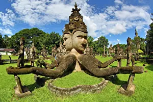 Statues: 80194223 Statues of Buddhas Buddha Park, Vientiane