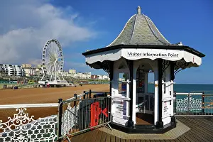 Piers: 80194248 Brighton Pier and Ferris Wheel beside the