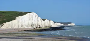 Chalk: 80195239 Seven Sisters Chalk Cliffs South Downs