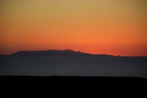 Seascapes: 80196836 Sunset - over ocean seascape and Asinara