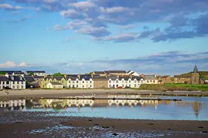 Islay: 80196845 Port Ellen - village houses reflected in