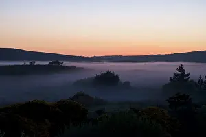 Islay: 80196855 Mist - settling over landscape at dusk