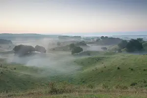 Broesarps: 80198620 Broesarps Backar Hills - in morning fog