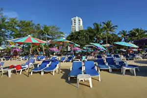Umbrellas: 80199151 Umbrellas and Sunloungers Patong Beach