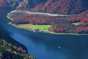 Berchtesgaden: 80200090 Panoramic View - from Mount Jenner over