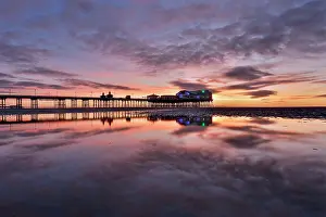 Blackpool: 80200512 Blackpool Pier - at sunset Lancashire