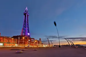 Blackpool: 80200513 Blackpool Beach - and tower Lancashire