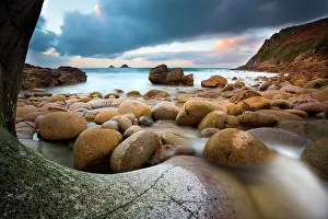 Boulders: 80200546 Seascape - Cot Valley with The Brisons
