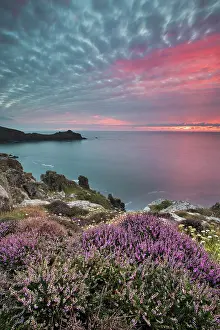 Cornish: 80200634 Seascape - at sunset Gurnard's Head, Cornwall