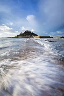 Cornish: 80200716 St Michael's Mount - causeway Cornwall