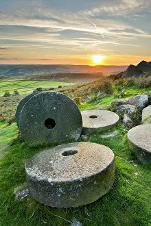 Derbyshire: 80200736 Stanage Edge Millstones Peak District