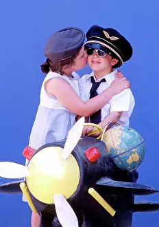 Frederic Rolland: 80201379 Boy and Girl - pilot and air stewardess