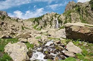 Climb: 80202184 Mountain Landscape - with waterfall and