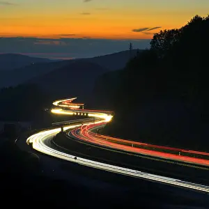 Hour: A3 motorway meanders through low mountain range