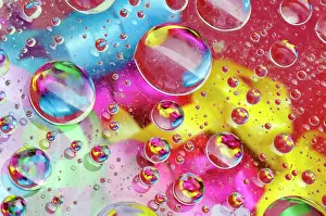 Imagination: Abstract of bubbles of color