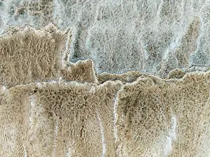 Salt Patterns: Abstract patterns of saline deposits at the salt works of Walvis Bay