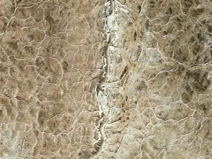 Salt Patterns: Abstract patterns of saline deposits at the salt works of Walvis Bay