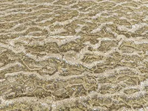 Salt Patterns: Abstract patterns of saline deposits at the salt works of Walvis Bay