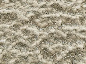Salt Patterns: Abstract patterns of saline deposits at the salt works of Walvis Bay