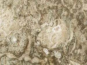 Salt Patterns: Abstract patterns of saline deposits at the salt works of Walvis Bay