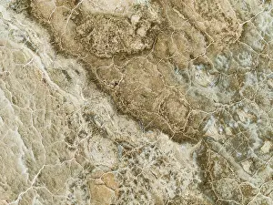 Salt Patterns: Abstract patterns of saline deposits at the salt works of Walvis Bay