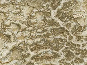 Salt Patterns: Abstract patterns of saline deposits at the salt works of Walvis Bay