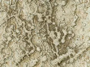 Salt Patterns: Abstract patterns of saline deposits at the salt works of Walvis Bay