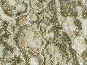 Salt Patterns: Abstract patterns of saline deposits at the salt works of Walvis Bay