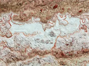 Salt Patterns: Abstract patterns of saline deposits at the salt works of Walvis Bay