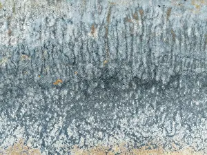 Salt Pan: Abstract saline patterns at the edge of the Walvis Bay salt works