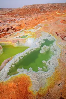 Acid: Acid ponds in Dallol, Ethiopia