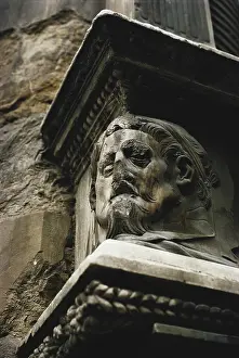 Carving: Acid Rain Damage, Florence, Italy