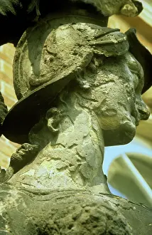 Corrosion: Acid weathering of statue, Germany