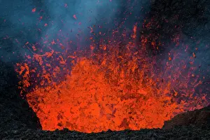 Eruption: Active lava eruption on the Tolbachik volcano, Kamchatka