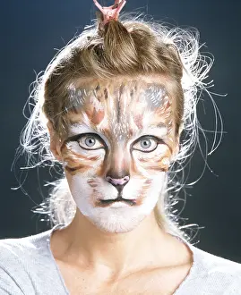 Made: Actress face made up as a Cat