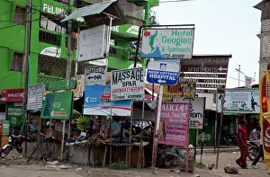 Boards: Advertising Boards along roadside