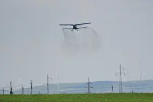 Plane: Aerial application of pesticides, Danube Delta